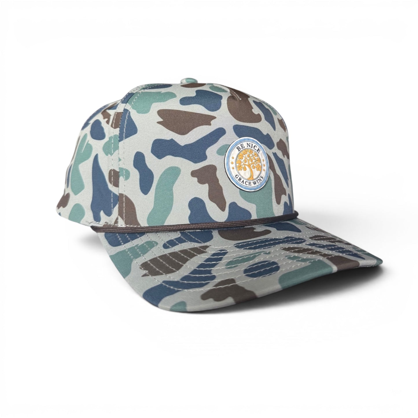 Be Nice. Grace Wins. Fig Tree Camo Edition